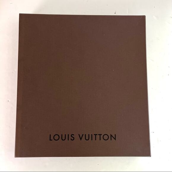 Authentic Louis Vuitton Brown Gift Box w/tissue & ribbon EMPTY - Picture 1 of 12